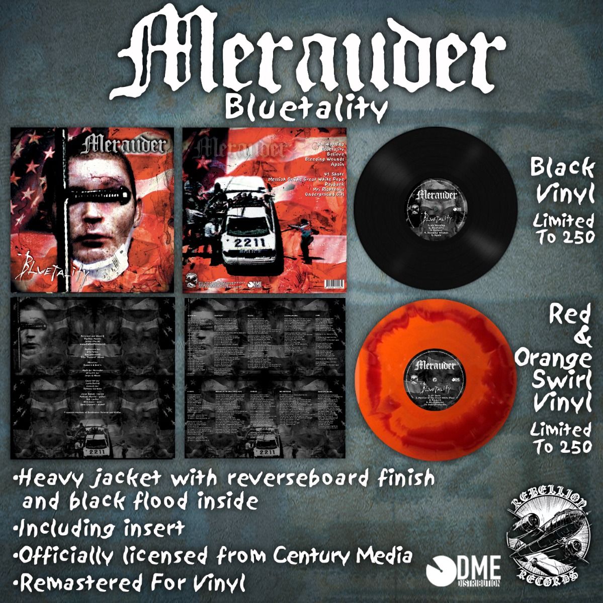 Merauder - Bluetality LP (black vinyl, ltd/250) - Image 2